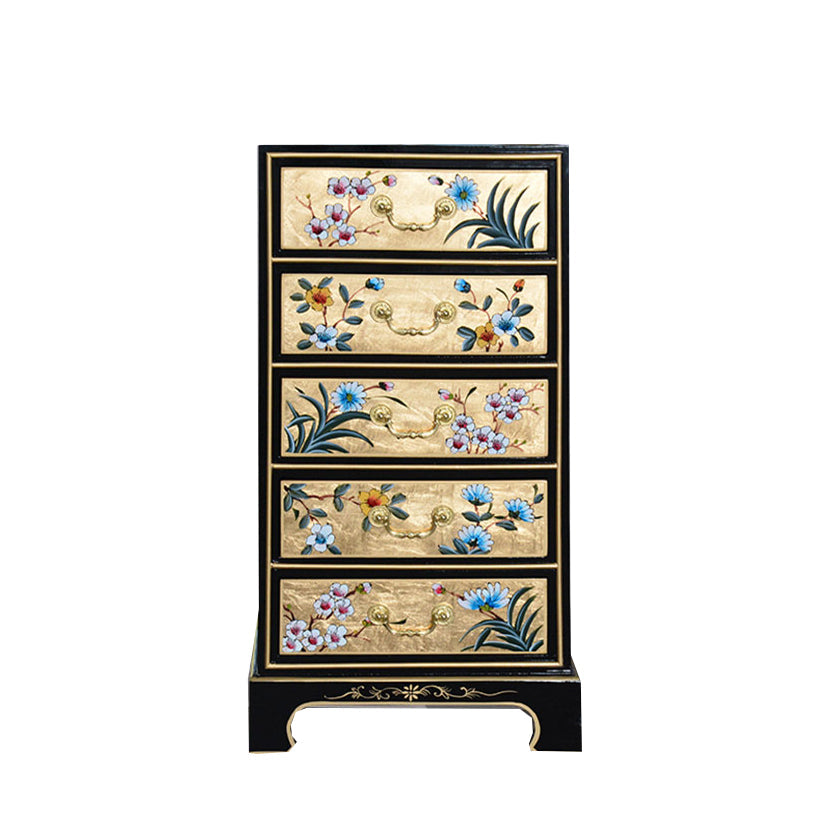 Klassieke Glam-dressoir massief houten opbergkast met 5/6/7/8/9 lades