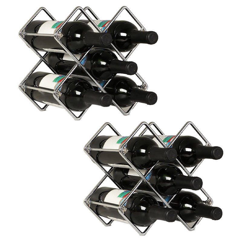 Porta bottiglia di vino in metallo glam glam bottiglia per soggiorno per soggiorno