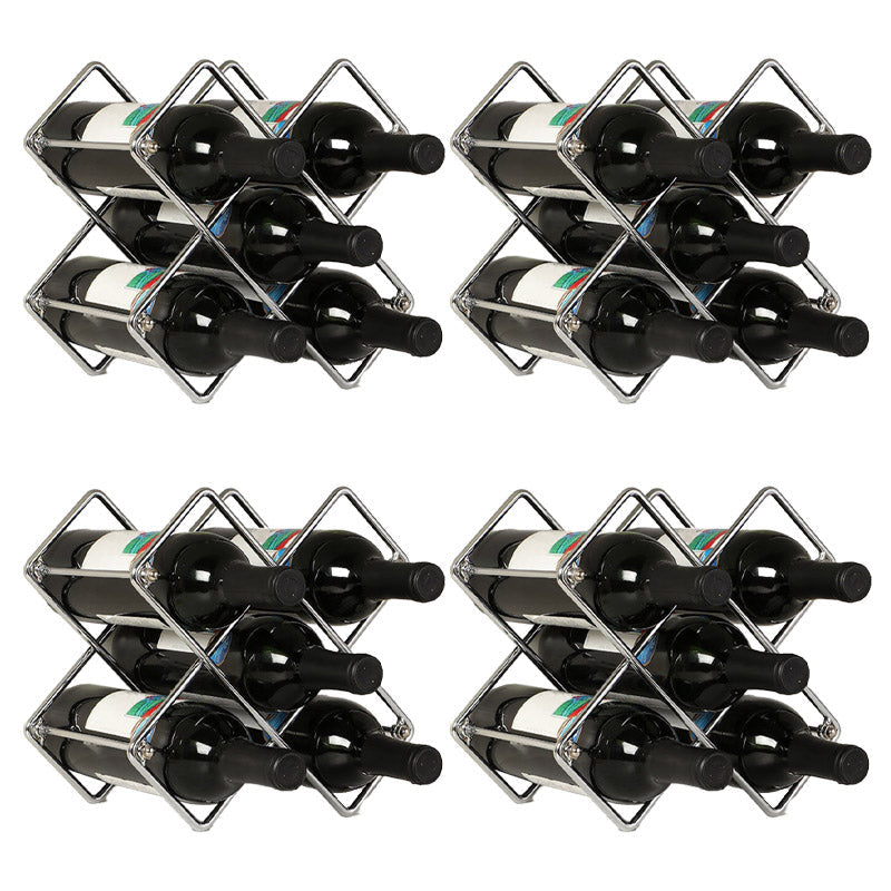 Porta bottiglia di vino in metallo glam glam bottiglia per soggiorno per soggiorno