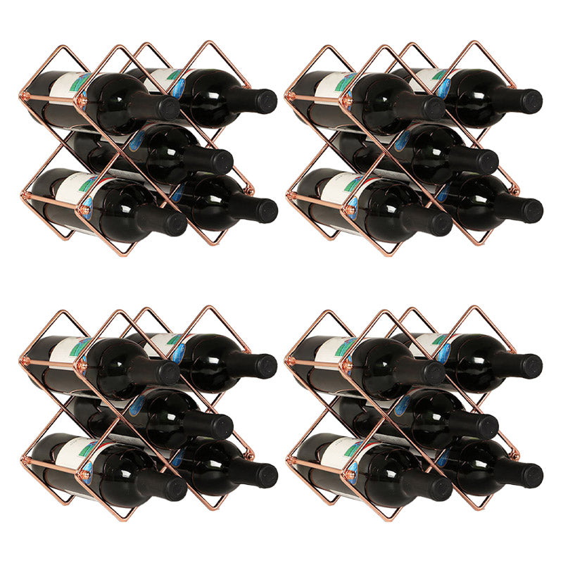 Porta bottiglia di vino in metallo glam glam bottiglia per soggiorno per soggiorno