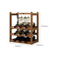 Countertop Wine Rack Solid Wood Wine Bottle Rack for Kitchen