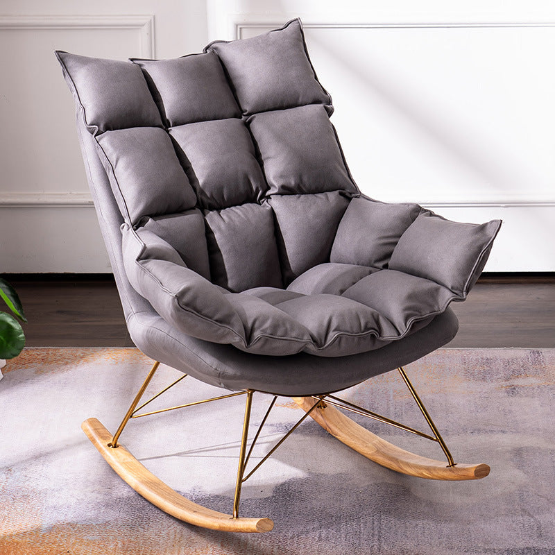 Chaise à bascule de canapé paresseux simple chaise à bascule intérieure pour chambre à coucher