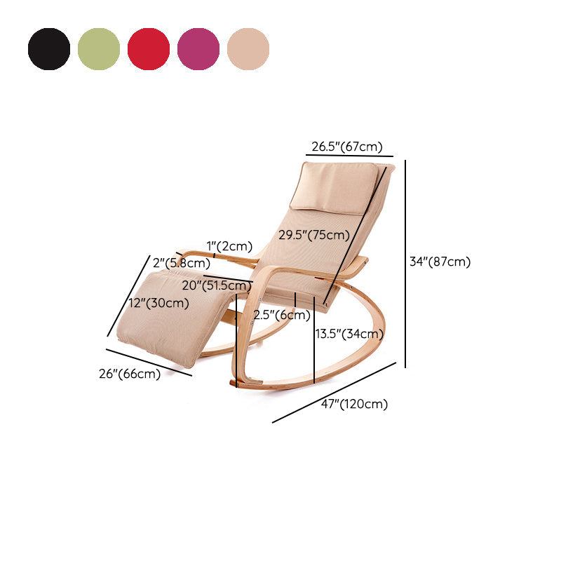 Chaise paresseuse à base de bois moderne