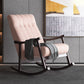 Modern Simple Style Sofa Rocking Chair Indoor Rocking Chair for Break Pink Brown Clearhalo 'Chairs & Seating' 'furn' 'furn_rocking_chairs' 'Furniture' 'Living Room Furniture' 'Rocking Chairs' 'rocking_chairs' 6959755