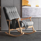 Modern Simple Style Sofa Rocking Chair Indoor Rocking Chair for Break Dark Gray Natural Wood Clearhalo 'Chairs & Seating' 'furn' 'furn_rocking_chairs' 'Furniture' 'Living Room Furniture' 'Rocking Chairs' 'rocking_chairs' 6959756