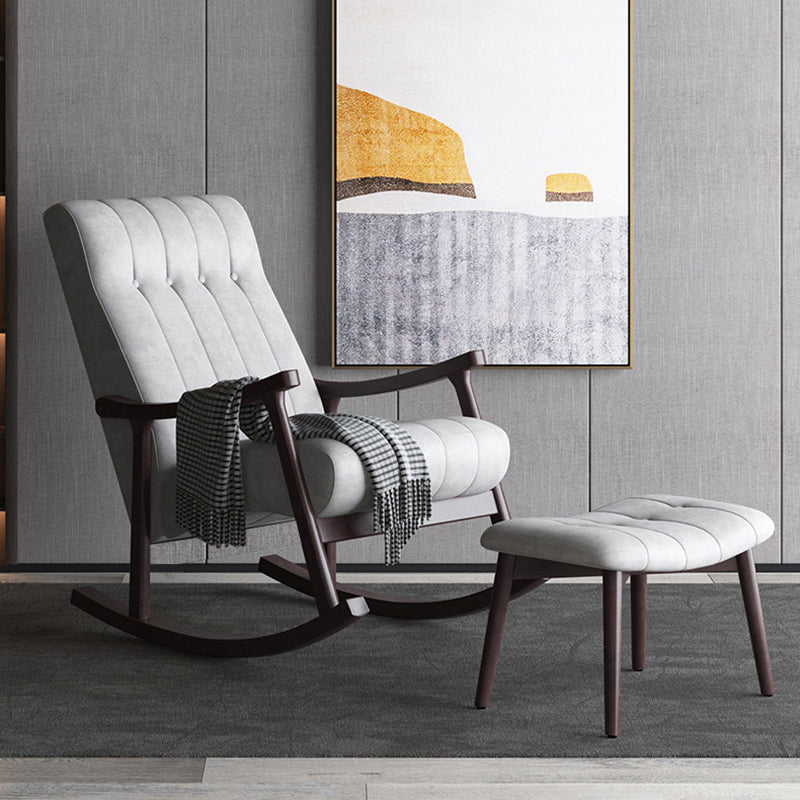 Modern Simple Style Sofa Rocking Chair Indoor Rocking Chair for Break Clearhalo 'Chairs & Seating' 'furn' 'furn_rocking_chairs' 'Furniture' 'Living Room Furniture' 'Rocking Chairs' 'rocking_chairs' 6959760