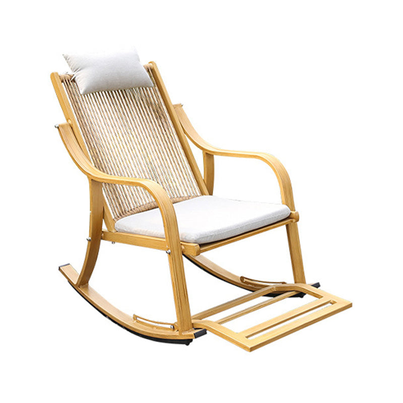 Vintage Style Wood Simple Rocking Chair Lounge Leisure Lazy Chair for Balcony Clearhalo 'Chairs & Seating' 'furn' 'furn_rocking_chairs' 'Furniture' 'Living Room Furniture' 'Rocking Chairs' 'rocking_chairs' 6959780