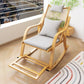 Vintage Style Wood Simple Rocking Chair Lounge Leisure Lazy Chair for Balcony Clearhalo 'Chairs & Seating' 'furn' 'furn_rocking_chairs' 'Furniture' 'Living Room Furniture' 'Rocking Chairs' 'rocking_chairs' 6959788