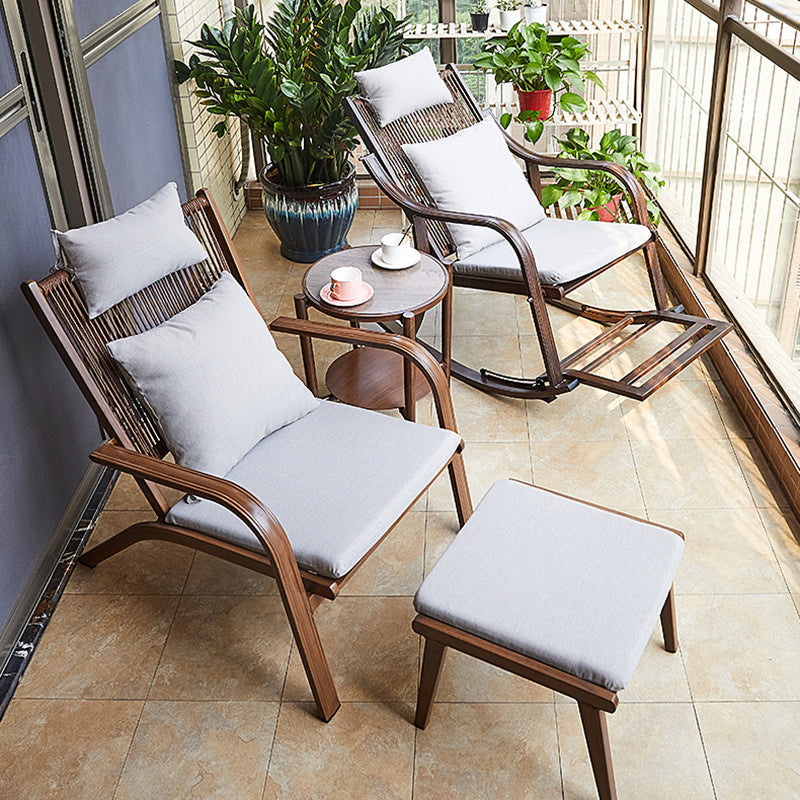 Vintage Style Wood Simple Rocking Chair Lounge Leisure Lazy Chair for Balcony Clearhalo 'Chairs & Seating' 'furn' 'furn_rocking_chairs' 'Furniture' 'Living Room Furniture' 'Rocking Chairs' 'rocking_chairs' 6959789