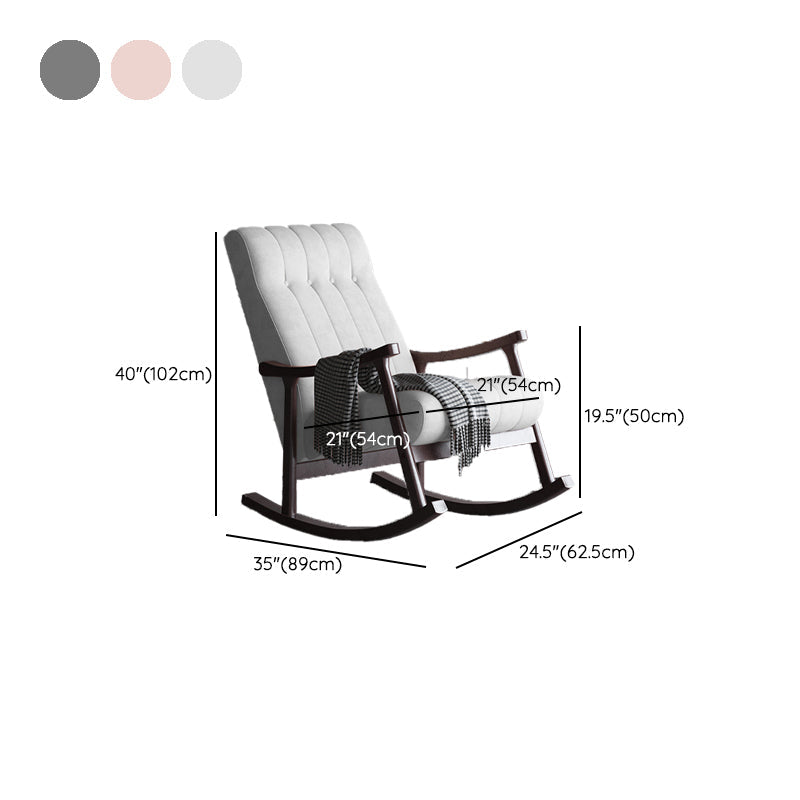 Modern Simple Style Sofa Rocking Chair Indoor Rocking Chair for Break Clearhalo 'Chairs & Seating' 'furn' 'furn_rocking_chairs' 'Furniture' 'Living Room Furniture' 'Rocking Chairs' 'rocking_chairs' 6959793