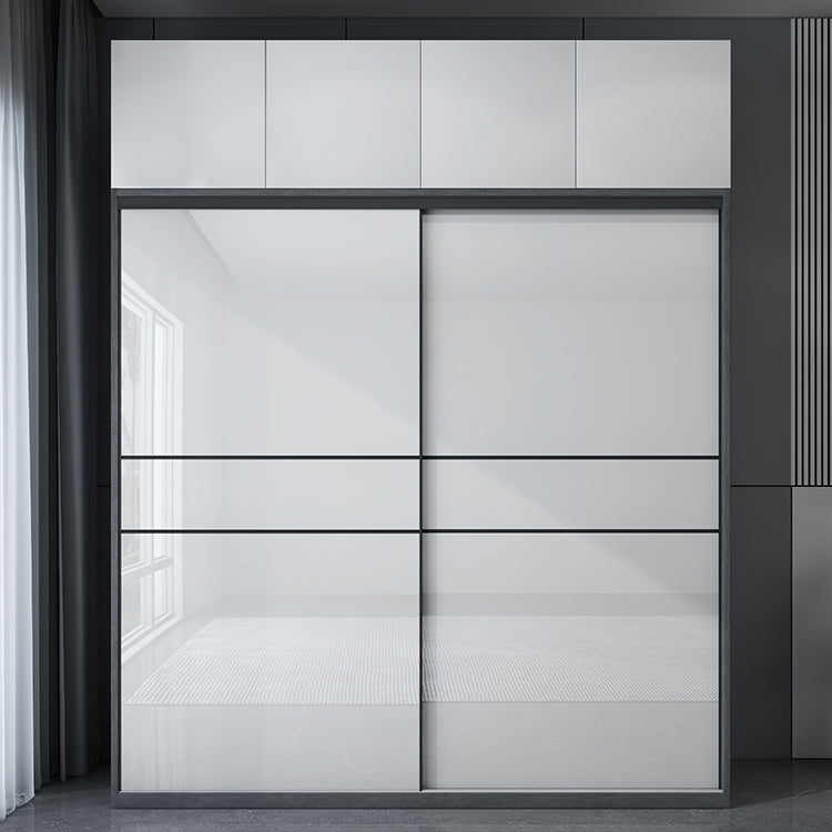 Manufactured Wood Glossy White Storage Cabinet Modern Cabinet for Bedroom Clearhalo 'Armoires & Wardrobes' 'armoires_wardrobes' 'Bedroom Furniture' 'furn' 'furn_armoires_wardrobes' 'Furniture' 6960570