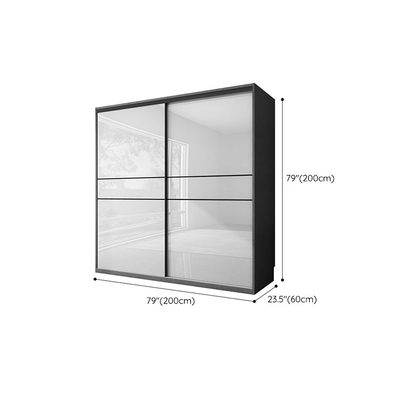 Manufactured Wood Glossy White Storage Cabinet Modern Cabinet for Bedroom Clearhalo 'Armoires & Wardrobes' 'armoires_wardrobes' 'Bedroom Furniture' 'furn' 'furn_armoires_wardrobes' 'Furniture' 6960584