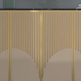 Scheda laterale in pietra da cucina contemporanea con mobili