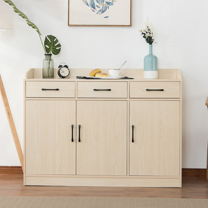 Wood Side Board Modern Style Sideboard with Drawers and Cabinets 47"L x 16"W x 35"H Wood Clearhalo 'buffet_sideboard' 'Buffets & Sideboards' 'furn' 'furn_buffet_sideboard' 'Furniture' 'Kitchen & Dining Furniture' 6960683