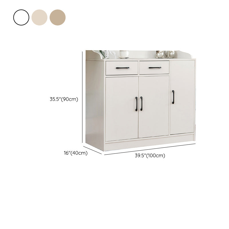 Wood Side Board Modern Style Sideboard with Drawers and Cabinets Clearhalo 'buffet_sideboard' 'Buffets & Sideboards' 'furn' 'furn_buffet_sideboard' 'Furniture' 'Kitchen & Dining Furniture' 6960714