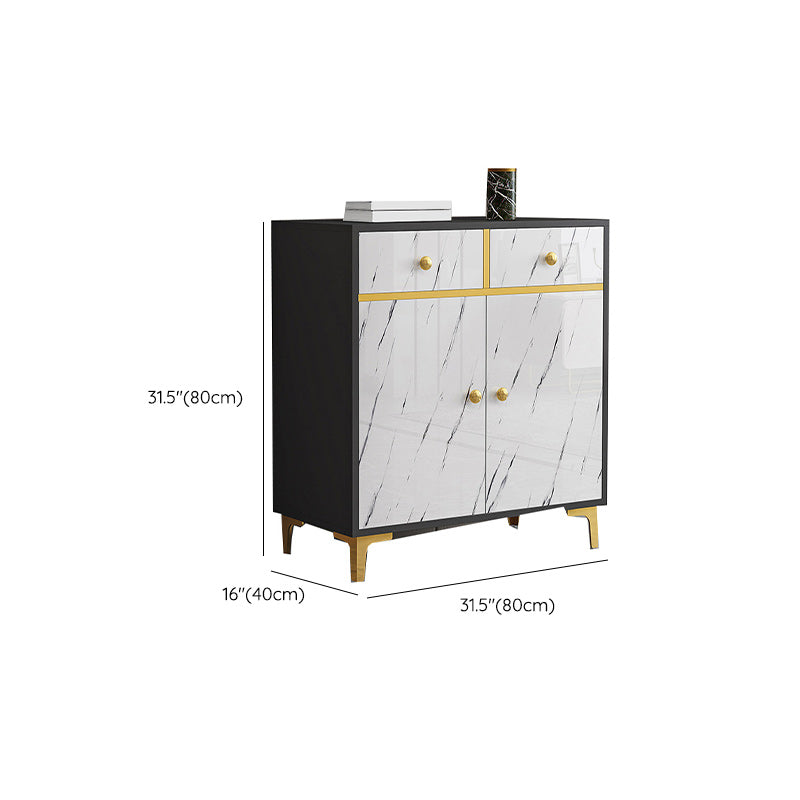 Wood Side Board Modern Style Sideboard with Drawers and Cabinets Clearhalo 'buffet_sideboard' 'Buffets & Sideboards' 'furn' 'furn_buffet_sideboard' 'Furniture' 'Kitchen & Dining Furniture' 6960717