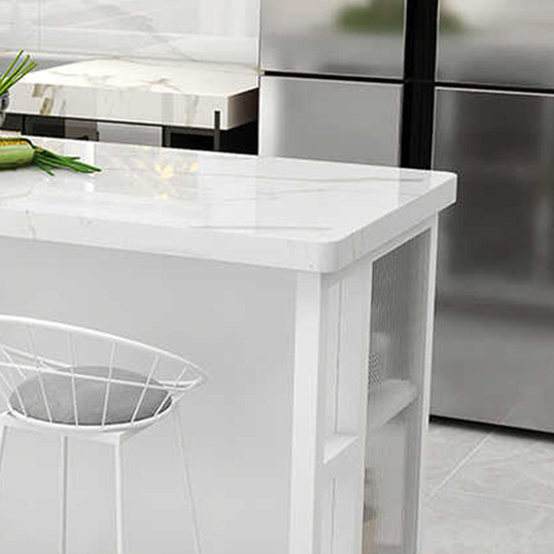 Tavolo da preparazione moderno rettangolare rotolamento della sala da pranzo in cucina