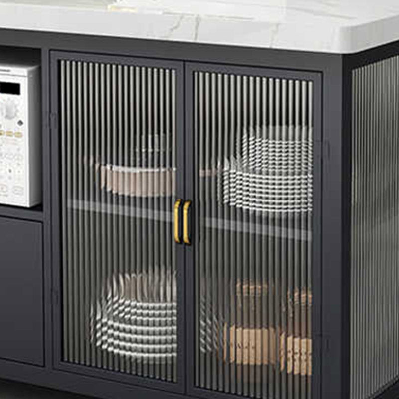 Tavolo da preparazione moderno rettangolare rotolamento della sala da pranzo in cucina