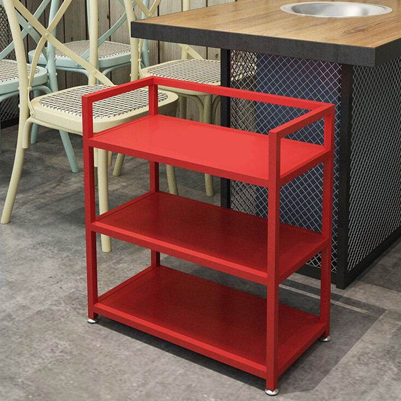 Moderne open opslagbereidingstafel rechthoekige eetkamer voorbereidende tafel