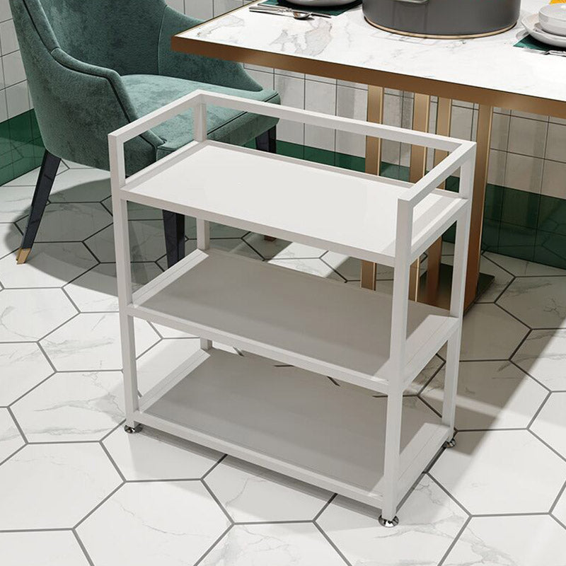 Moderne open opslagbereidingstafel rechthoekige eetkamer voorbereidende tafel