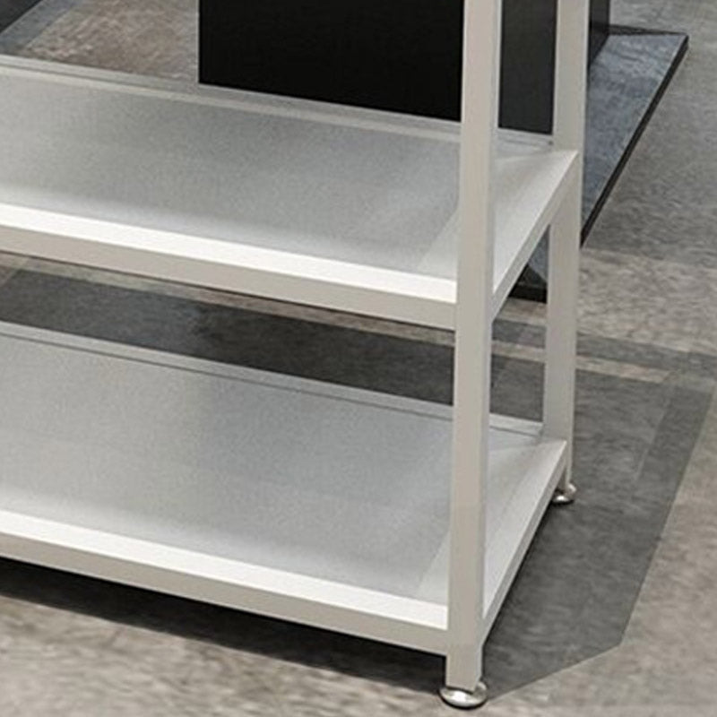 Moderne open opslagbereidingstafel rechthoekige eetkamer voorbereidende tafel