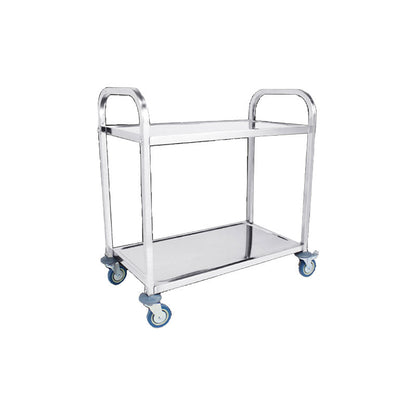 モダンオープンストレージ準備テーブル長方形の金属ダイニングルームキッチントロリー