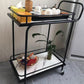 Modern Open Storage Prep Table Rectangular Dining Room Kitchen Trolley