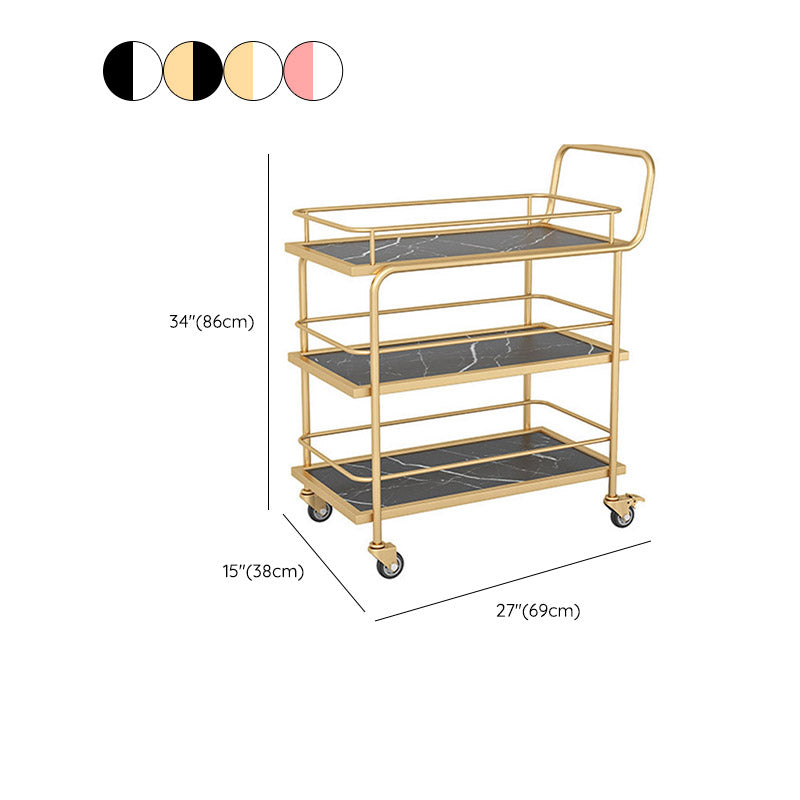 モダンオープンストレージ準備テーブル長方形のダイニングルームキッチントロリー