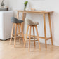 Contemporary Rectangle Bar Table Solid Wood Counter Height Bar Dining Table Clearhalo 'Bar Furniture' 'Bar Tables' 'bar_tables' 'furn' 'furn_bar_tables' 'Furniture' 'Kitchen & Dining Furniture' 6960970