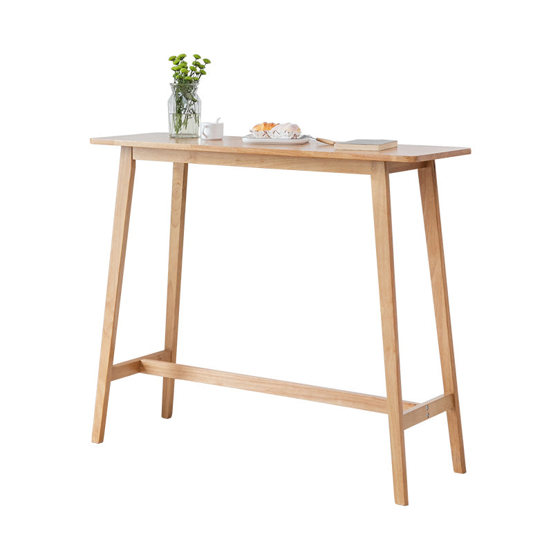 Contemporary Rectangle Bar Table Solid Wood Counter Height Bar Dining Table Clearhalo 'Bar Furniture' 'Bar Tables' 'bar_tables' 'furn' 'furn_bar_tables' 'Furniture' 'Kitchen & Dining Furniture' 6960971