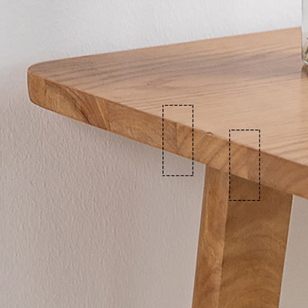 Modern Rectangle Fixed Bar Table Solid Wood Counter Height Bar Dining Table Clearhalo 'Bar Furniture' 'Bar Tables' 'bar_tables' 'furn' 'furn_bar_tables' 'Furniture' 'Kitchen & Dining Furniture' 6960990