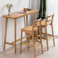 Modern Rectangle Fixed Bar Table Solid Wood Counter Height Bar Dining Table Clearhalo 'Bar Furniture' 'Bar Tables' 'bar_tables' 'furn' 'furn_bar_tables' 'Furniture' 'Kitchen & Dining Furniture' 6960992