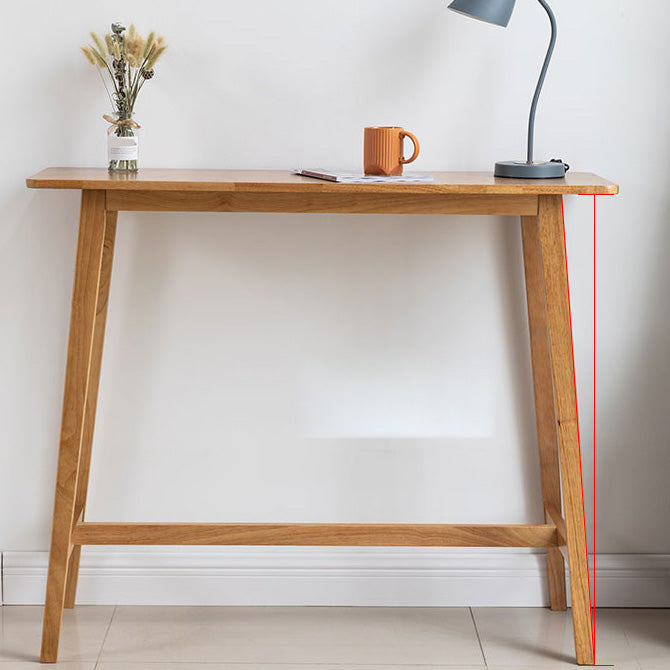 Modern Rectangle Fixed Bar Table Solid Wood Counter Height Bar Dining Table Clearhalo 'Bar Furniture' 'Bar Tables' 'bar_tables' 'furn' 'furn_bar_tables' 'Furniture' 'Kitchen & Dining Furniture' 6960994