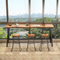 Pine Solid Wood Bar Dining Table Industrial Rectangle Bar Height Table Clearhalo 'Bar Furniture' 'Bar Tables' 'bar_tables' 'furn' 'furn_bar_tables' 'Furniture' 'Kitchen & Dining Furniture' 6961141