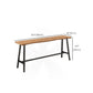 Pine Solid Wood Bar Dining Table Industrial Rectangle Bar Height Table Clearhalo 'Bar Furniture' 'Bar Tables' 'bar_tables' 'furn' 'furn_bar_tables' 'Furniture' 'Kitchen & Dining Furniture' 6961143