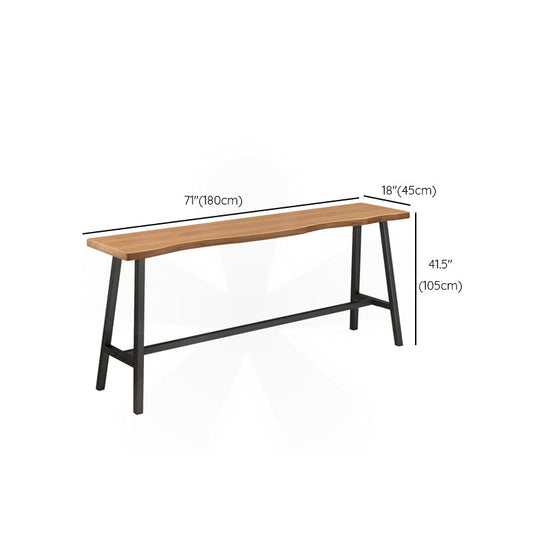 Kiefer Massivholz Bar für industrielle Rechteck -Riegelhöhe Tisch