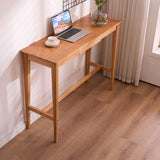 Mesa de barra rectangular contemporánea Mesa de comedor de madera para sala de estar