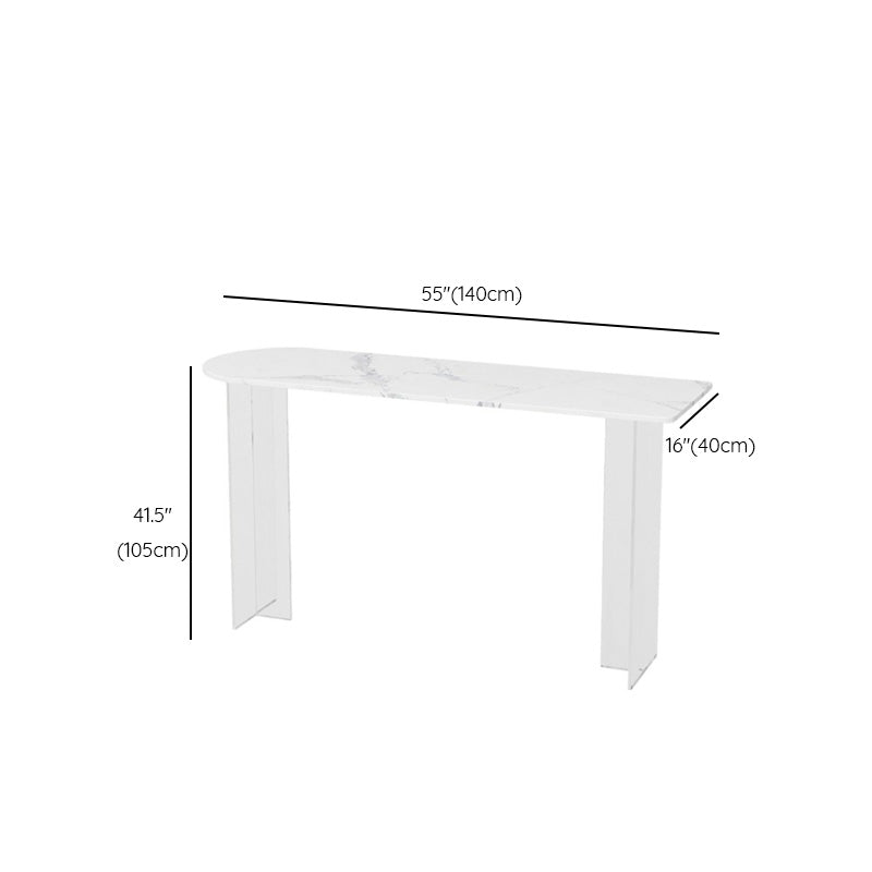 Moderne bartafel met dubbele voetstukbar, bartafel van steen en acryl