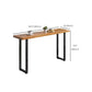 Industrial Style Bar Table Rectangle Solid Wood Fixed Bistro Bar Desk for Indoor Clearhalo 'Bar Furniture' 'Bar Tables' 'bar_tables' 'furn' 'furn_bar_tables' 'Furniture' 'Kitchen & Dining Furniture' 6961208