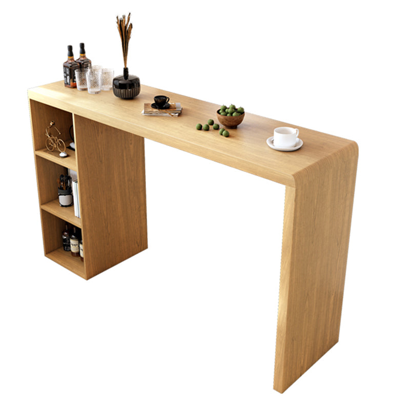 Table de bar en bois de style Glam, ensemble de 1/2/3 pièces de table de bar rectangulaire pour un usage domestique