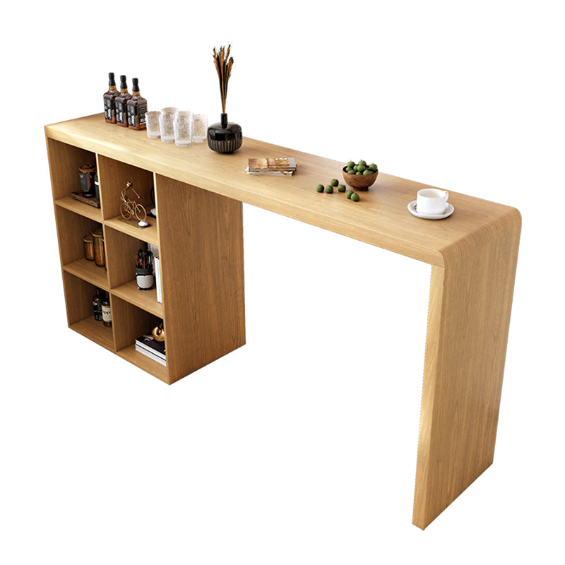 Table de bar en bois de style Glam, ensemble de 1/2/3 pièces de table de bar rectangulaire pour un usage domestique