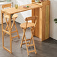 Industrial Rectangle Wood Counter Table 1/2/3 Pieces Bar Table Set for Living Room