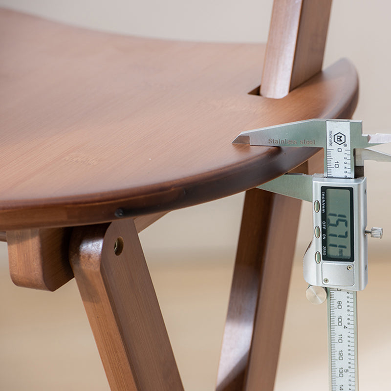 Low Back Dining Stools Folding Armless Bar Stools with Wood Base