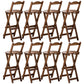 Low Back Dining Stools Folding Armless Bar Stools with Wood Base