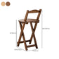 Low Back Dining Stools Folding Armless Bar Stools with Wood Base