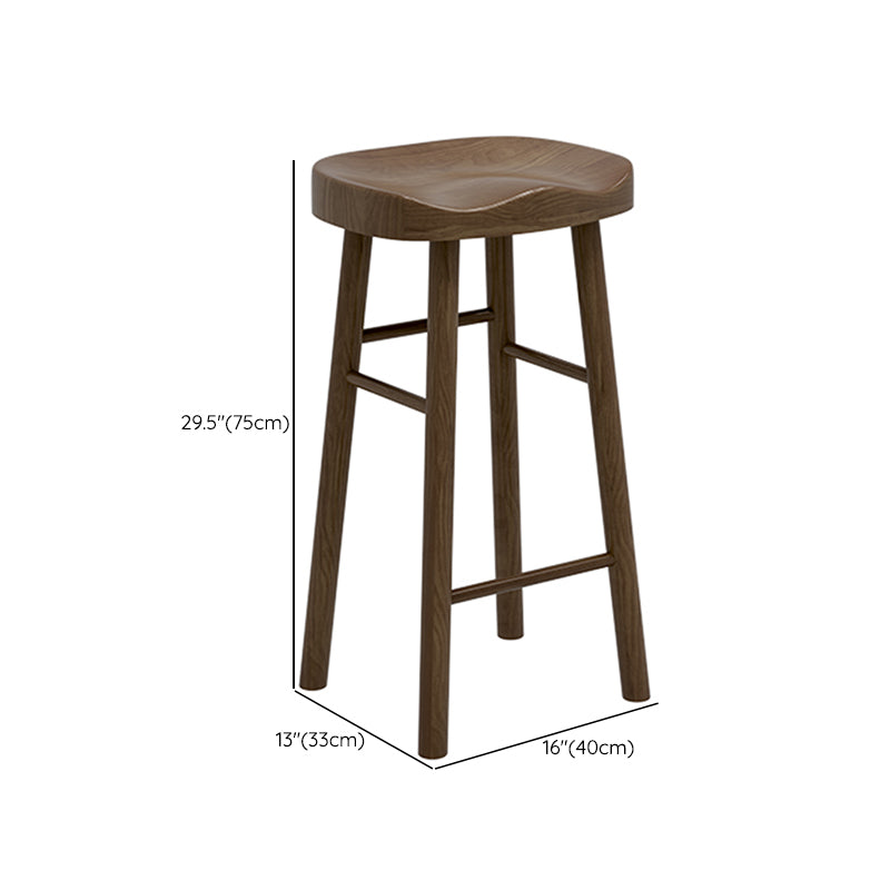 Contatore in legno massiccio e sgabelli da bar moderni sgabelli da banco marrone
