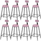 Industrial Counter and Bar Stool Armless Counter Height Stools for Bristol Black Pink 8 Piece Set Clearhalo 'Bar Furniture' 'Bar Stools' 'bar_stools' 'furn' 'furn_bar_stools' 'Furniture' 'Kitchen & Dining Furniture' 6961504