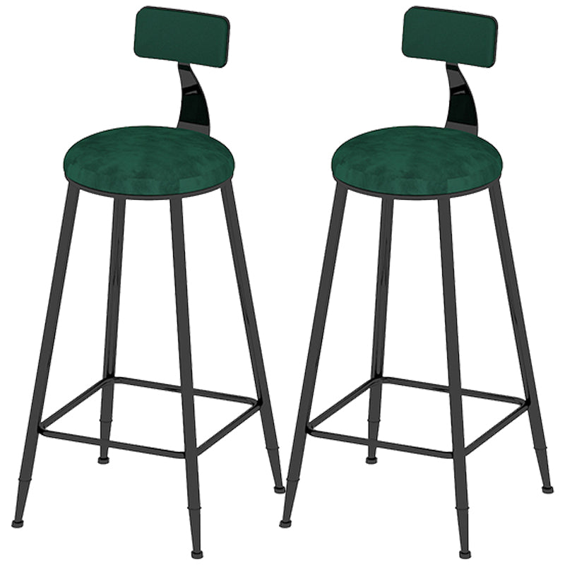 Industrial Counter and Bar Stool Armless Counter Height Stools for Bristol Black Green 2 Piece Set Clearhalo 'Bar Furniture' 'Bar Stools' 'bar_stools' 'furn' 'furn_bar_stools' 'Furniture' 'Kitchen & Dining Furniture' 6961506