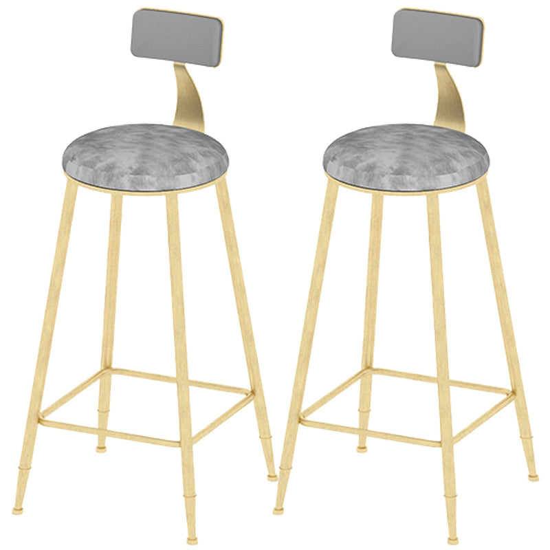 Industrial Counter and Bar Stool Armless Counter Height Stools for Bristol Gold Gray 2 Piece Set Clearhalo 'Bar Furniture' 'Bar Stools' 'bar_stools' 'furn' 'furn_bar_stools' 'Furniture' 'Kitchen & Dining Furniture' 6961512