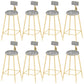 Industrial Counter and Bar Stool Armless Counter Height Stools for Bristol Gold Gray 8 Piece Set Clearhalo 'Bar Furniture' 'Bar Stools' 'bar_stools' 'furn' 'furn_bar_stools' 'Furniture' 'Kitchen & Dining Furniture' 6961515